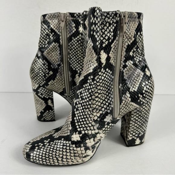 Aldo Elegant Snakeskin Pattern Ankle Boots Size 6.5 - Picture 4 of 9